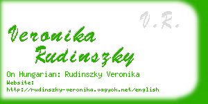 veronika rudinszky business card